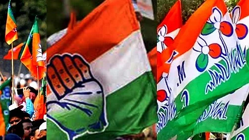 Representative image of party flags (photo: IANS)