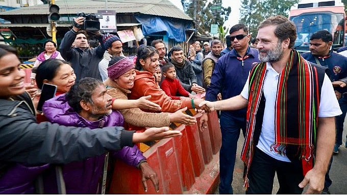 Gandhi visited Manipur in 2023 and also auring BJNY 2024 (photo: @Jairam_Ramesh/X)