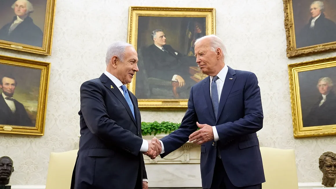 File photo of US president Joe Biden and Israel prime minister Benjamin Netanyahu