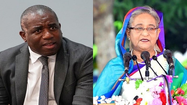 David Lammy and Sheikh Hasina (photo: IANS)
