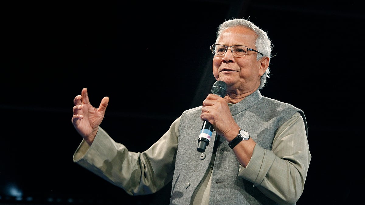 Nobel laureate Muhammad Yunus is known for his pioneering work in microlending (photo: PTI)