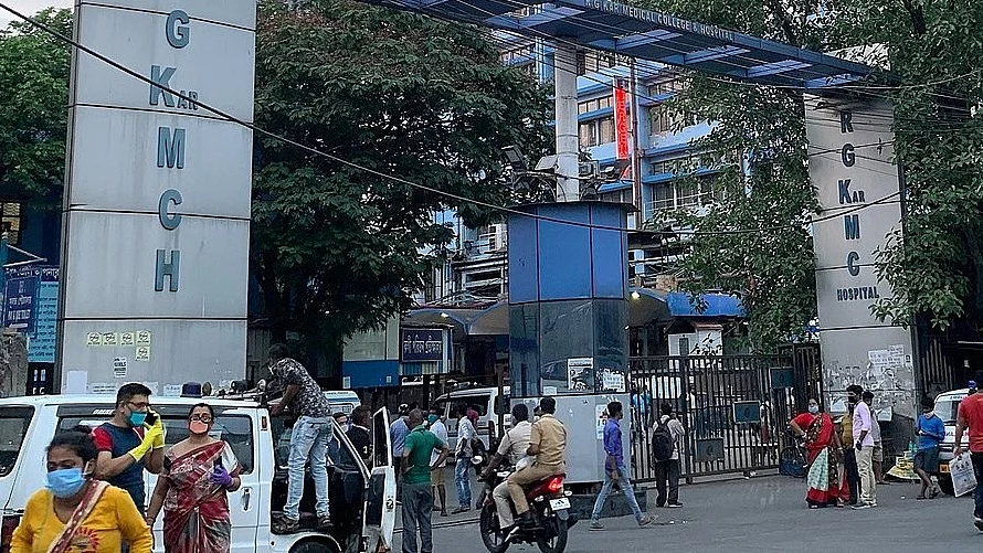 RG Kar Medical College and Hospital  in Kolkata (photo: @Sohom03/X)