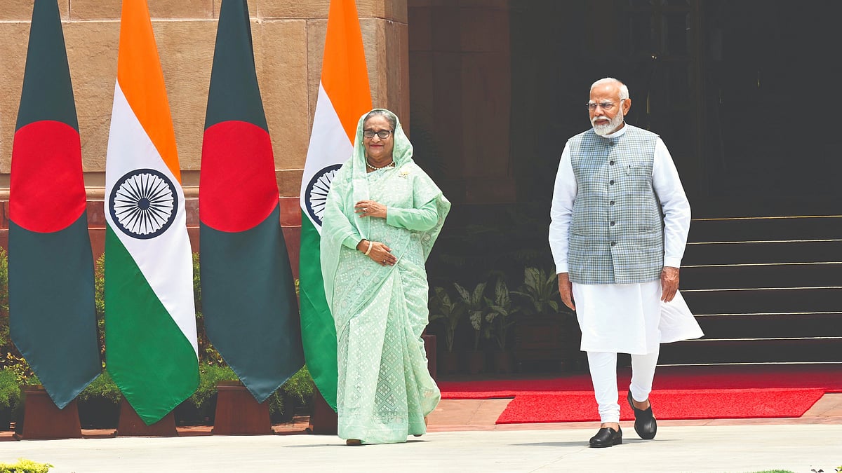 Sheikh Hasina in New Delhi during her state visit, June 2024