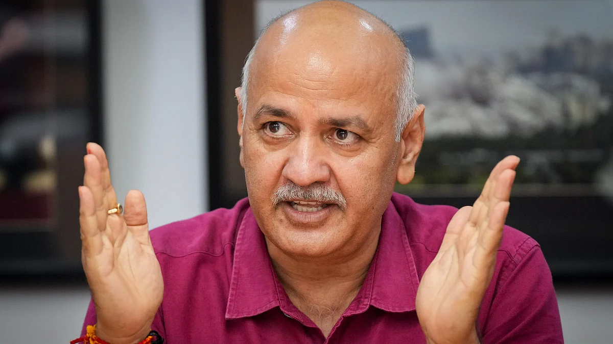 AAP leader Manish Sisodia in New Delhi on 14 August (photo: PTI)