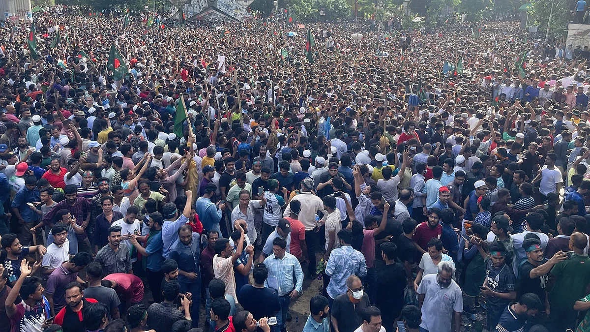 File photo of the Bangladesh protests