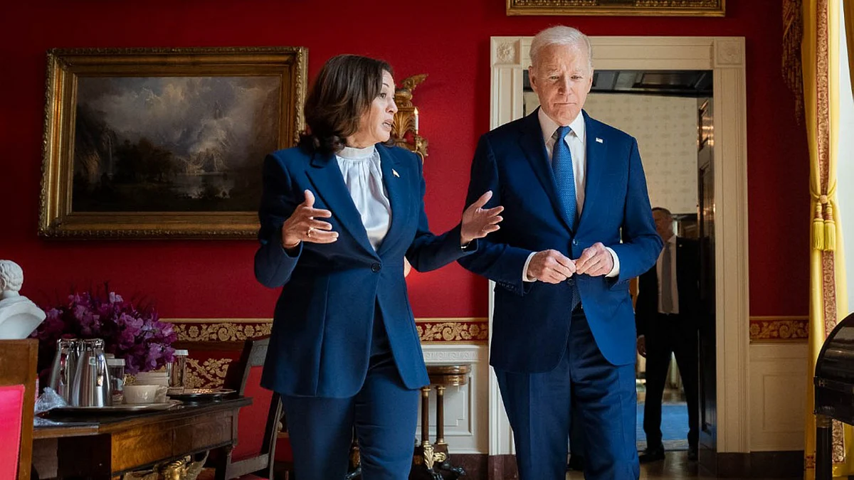 President Joe Biden officially endorsed Kamala Harris as his successor (photo: PTI)