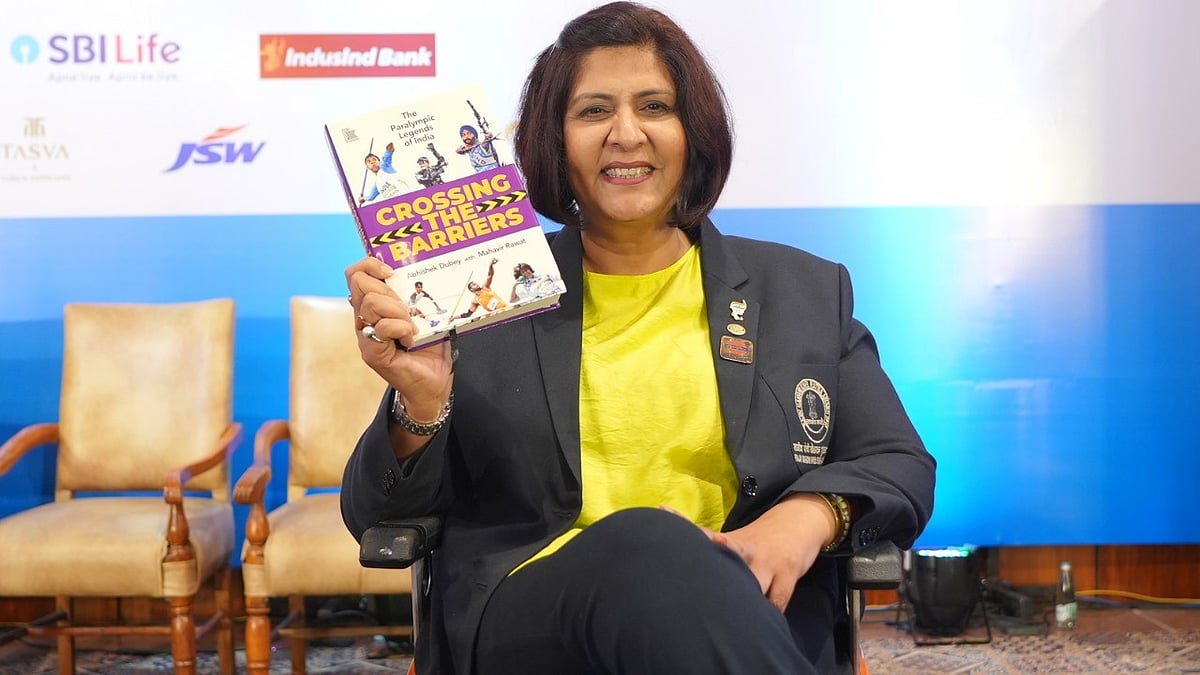 Deepa Malik launches a book on the Paralympic movement in India (photo courtesy: Deepa Malik)