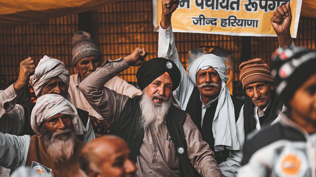 File photo of farmers protesting the three farm laws in 2020 (photo: Wikimedia Commons)