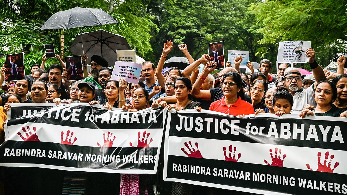 A protest in Kolkata against the alleged rape and murder of the doctor at (photo: PTI)