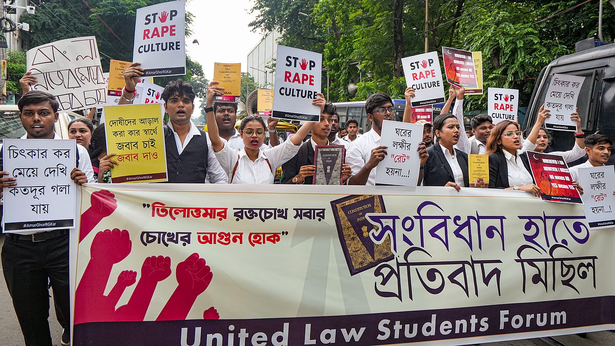 Advocates protest in Kolkata on 24 August (photo: PTI)