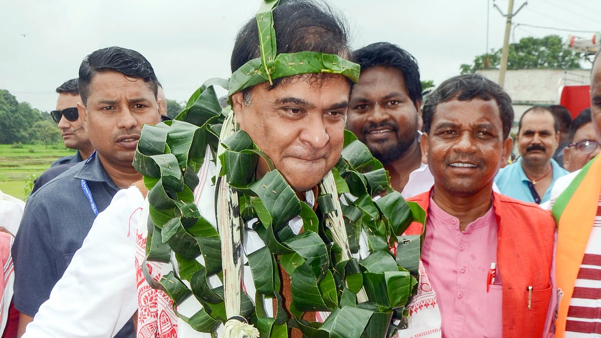 Assam CM Himanta Biswa Sarma in Ranchi on 25 August (photo: PTI)