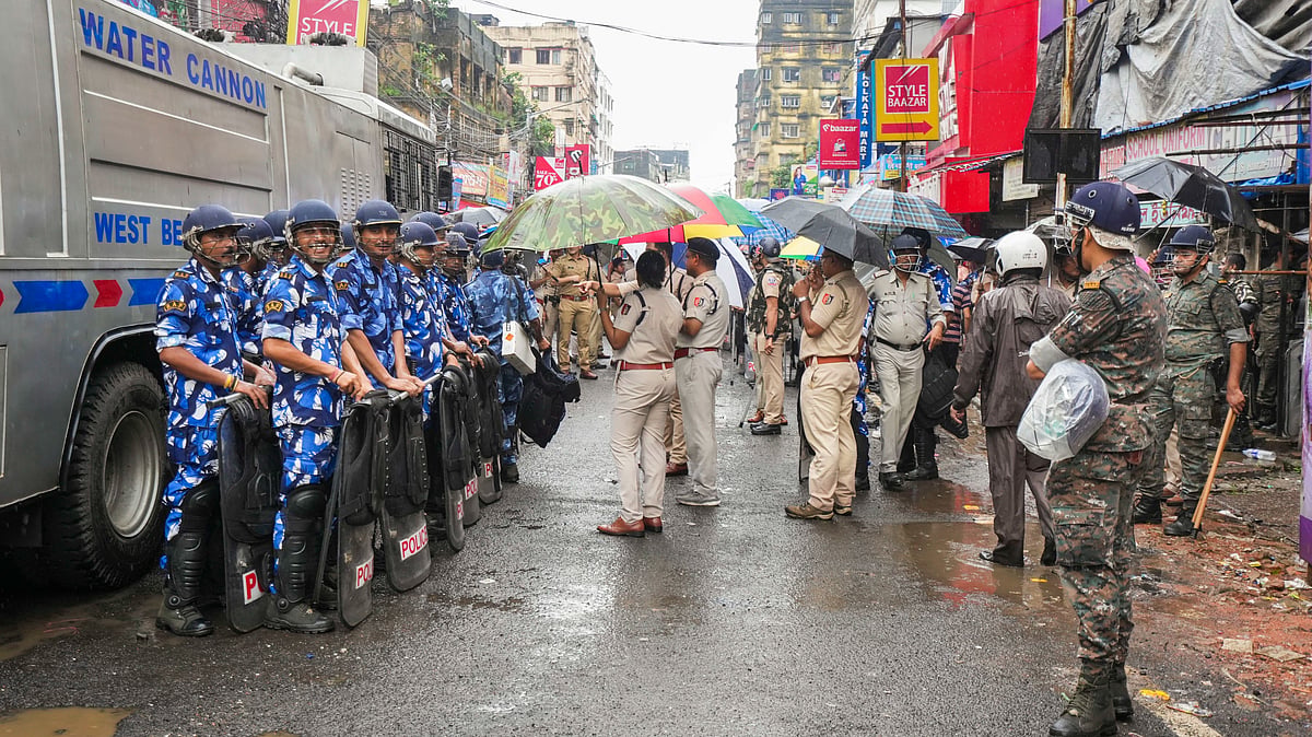 Layers of security in place ahead of Nabanna Abhijan in Kolkata