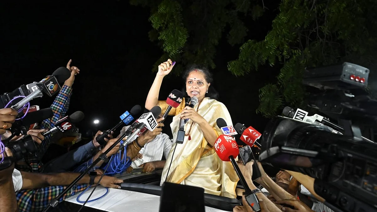 BRS leader Kavitha was released on bail after 5 months in jail (photo: Vipin)