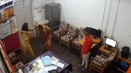 Viral video of GRP inspector beating lady, grandson forces MP CM to act
