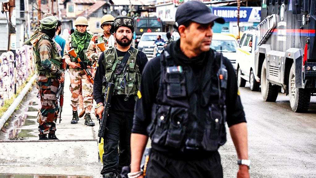 A security patrol in J&K