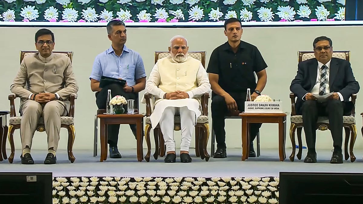 PM Narendra Modi at the conference (photo: PTI)