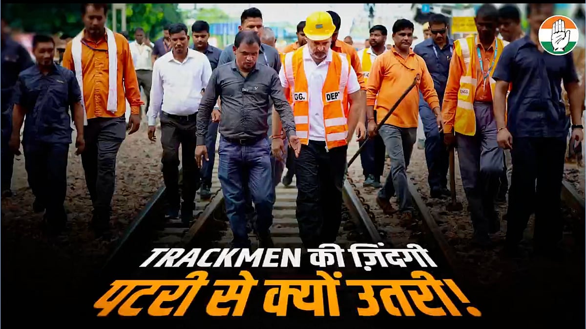 Rahul Gandhi asks why Indian Railways trackmen’s lives are off the rails