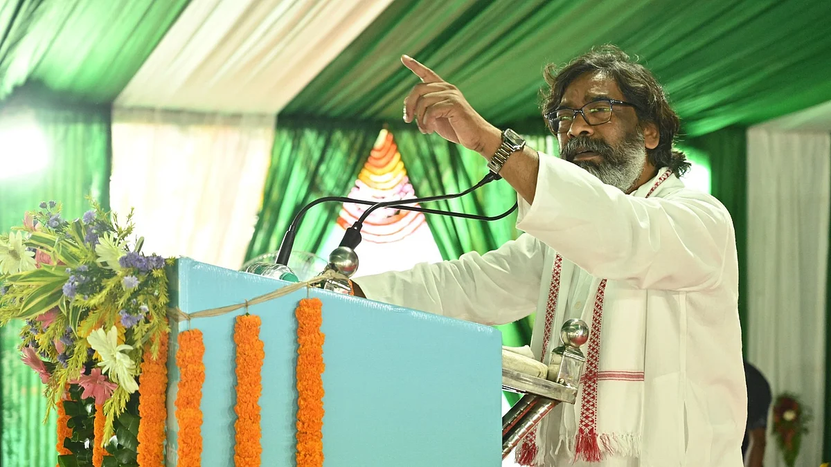 CM Hemant Soren at an event on 5 September (photo: @JharkhandCMO/X)  