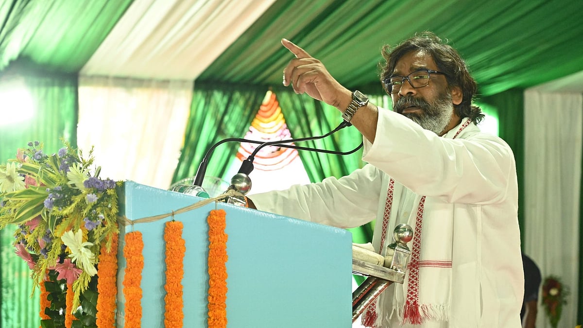 CM Hemant Soren at an event on 5 September (photo: @JharkhandCMO/X)  