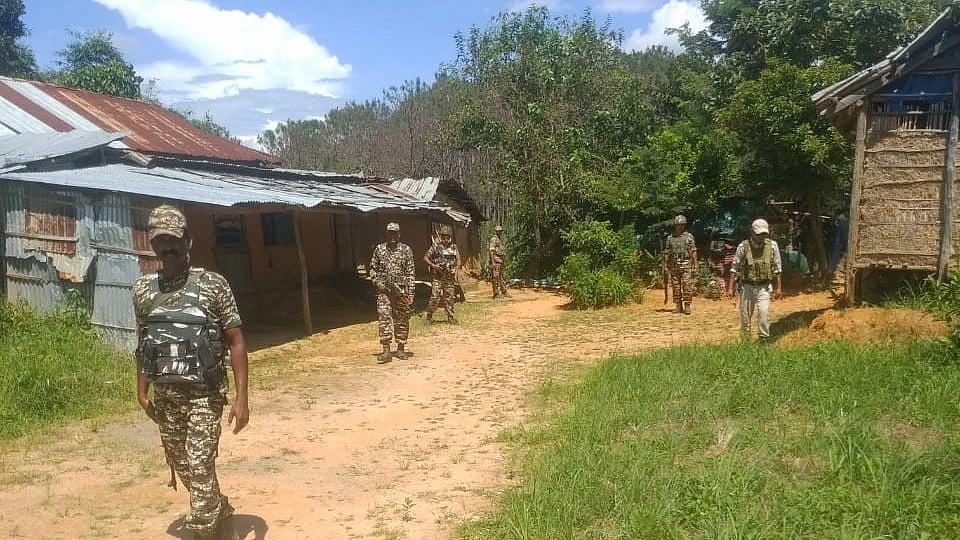 Representative image of security forces in Manipur