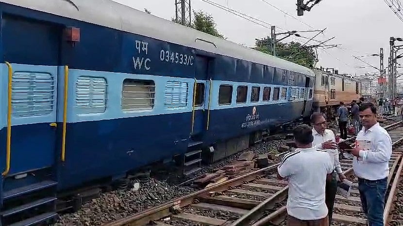 The derailment happened at 5:38 am as the train approached the platform
