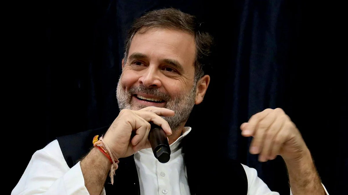 Rahul Gandhi interacts with students at the University of Texas, USA, 9 September