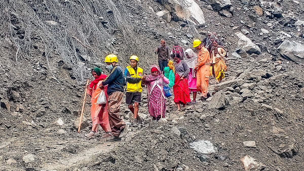SDRF conducts rescue operation in Kedarnath on 10 September (photo: PTI)