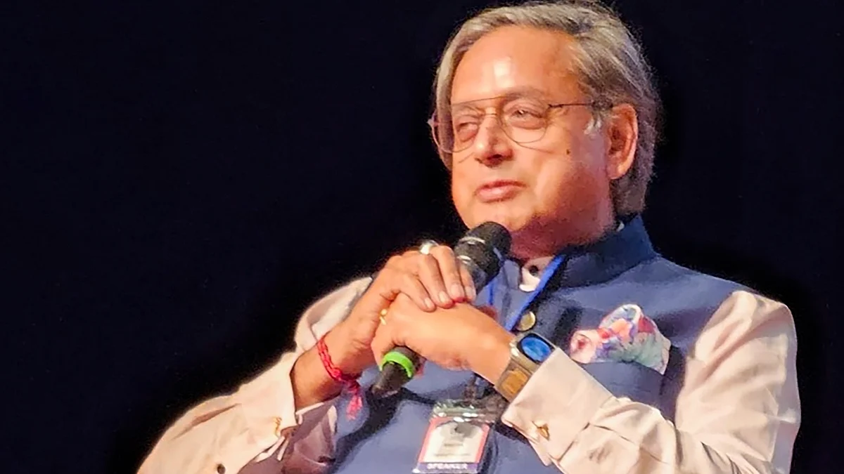 Shashi Tharoor in Houston on 8 September (photo: PTI)