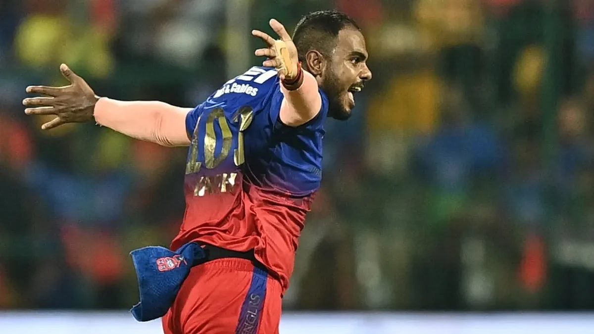 Yash Dayal celebrates a wicket in IPL 2024