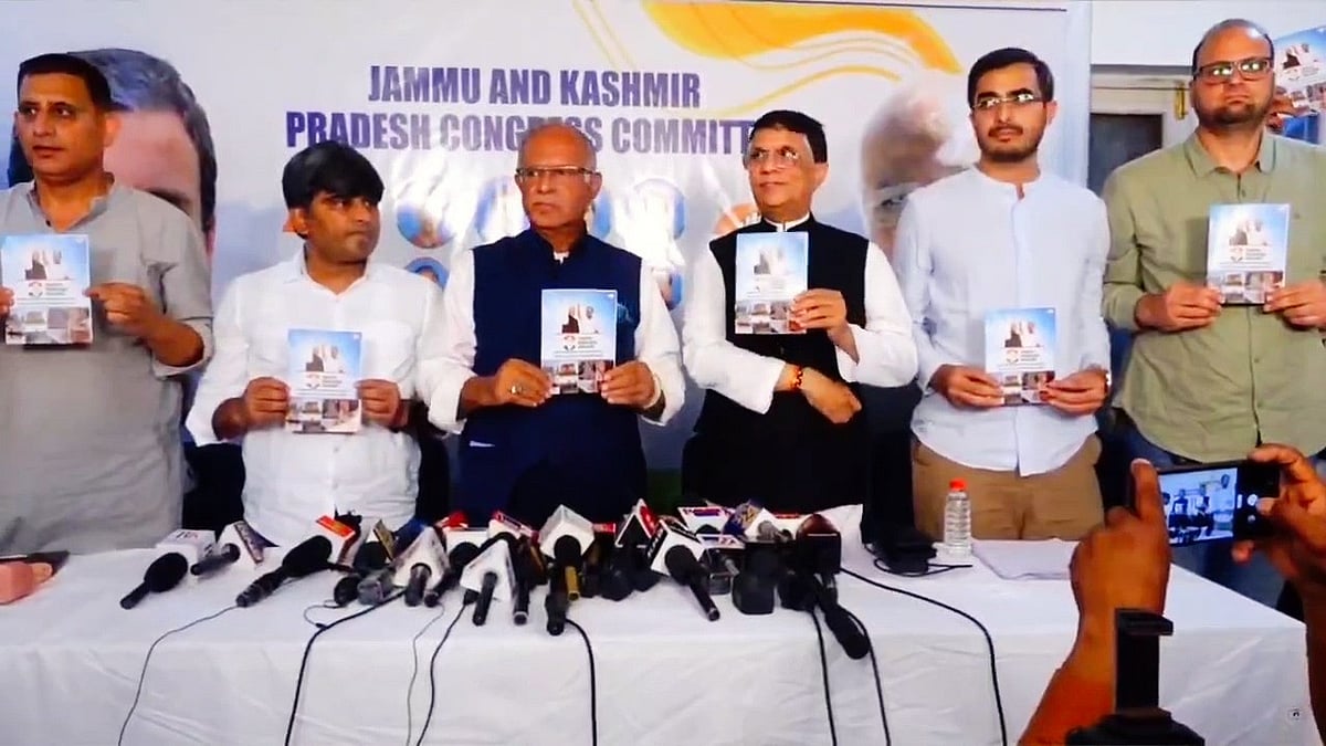Congress unveils J&K manifesto: statehood, rehabilitation of Kashmiri Pandits among key promises