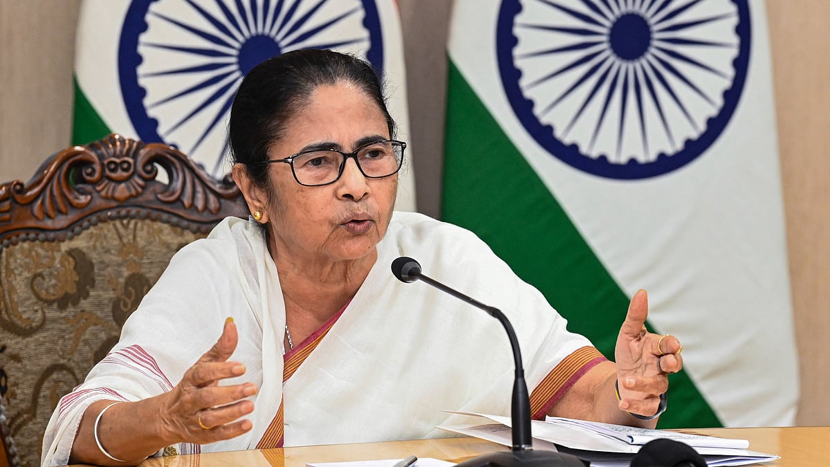 CM Mamata Banerjee addresses a press conference in Kolkata on 12 September (photo: PTI)