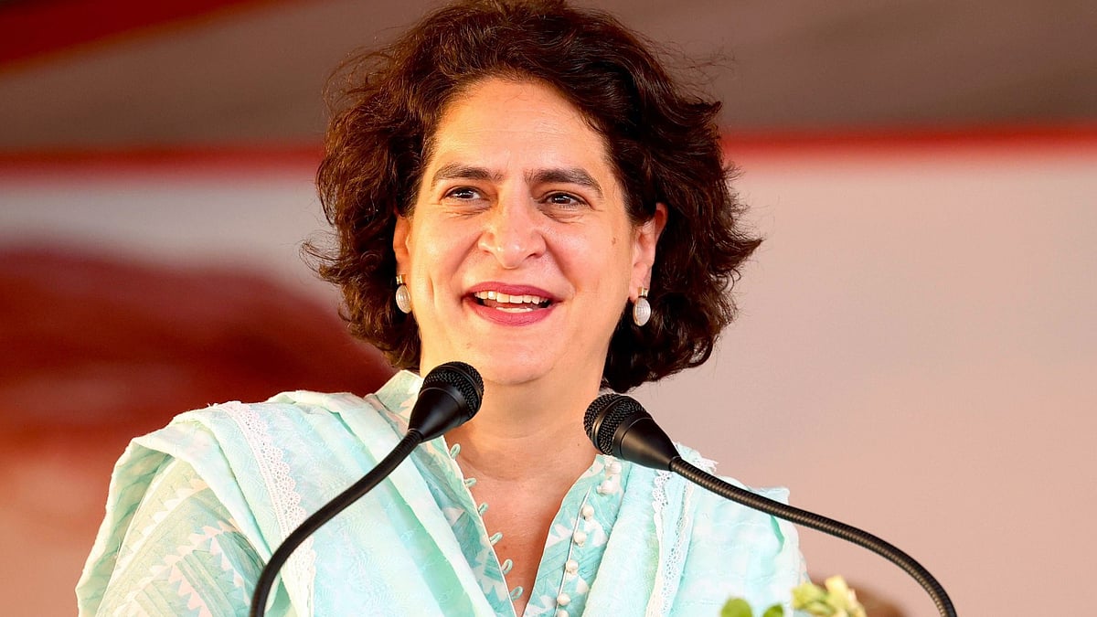 Congress leader Priyanka Gandhi in Rae Bareli on 11 June (photo: IANS) 