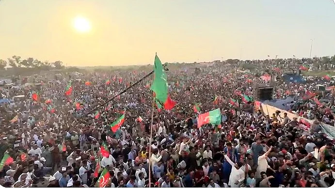 The Pakistan Tehreek-e-Insaf rally on the outskirts of Lahore, 21 Sept. 2024