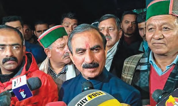 Chief minister Sukhvinder Singh Sukhu says the issue will be decided by the courts, not the mobs.