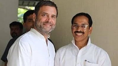 Subhankar Sarkar with Rahul Gandhi