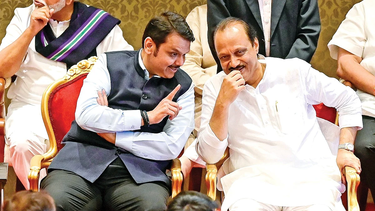 Devendra Fadnavis (BJP) and Ajit Pawar (NCP): cosying up or cutting out?