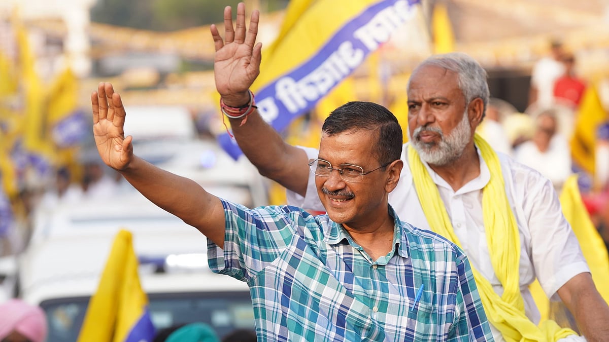 Arvind Kejriwal campaigning in Haryana (photo: @AamAadmiParty/X)
