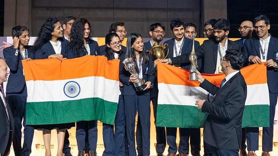 India marked a historic moment as both the men's and women's teams clinched their first-ever gold medals