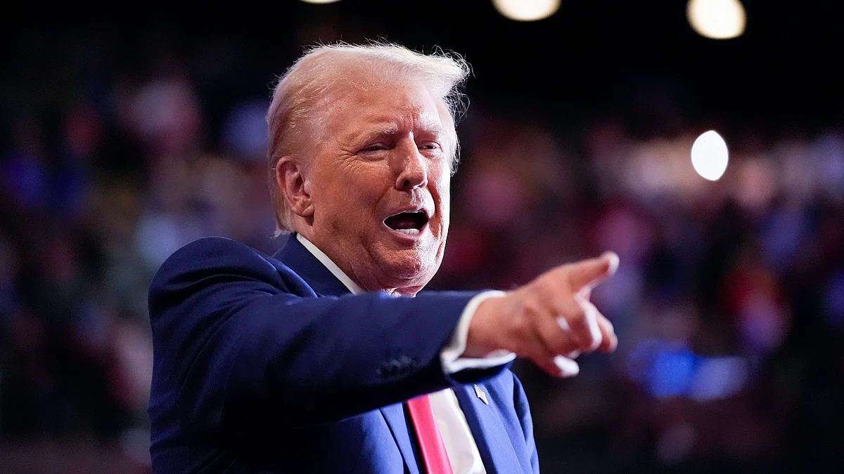 Donald Trump during a campaign at Nassau Coliseum on 18 September (photo: AP/PTI)