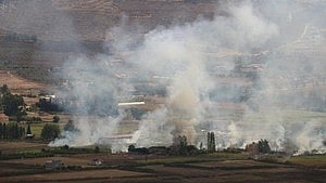 Airstrikes cause widespread destruction in Lebanon (photo: IANS)