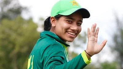 Pakistan cricket captain Fatima Sana (photo: @imfatimasana/X)