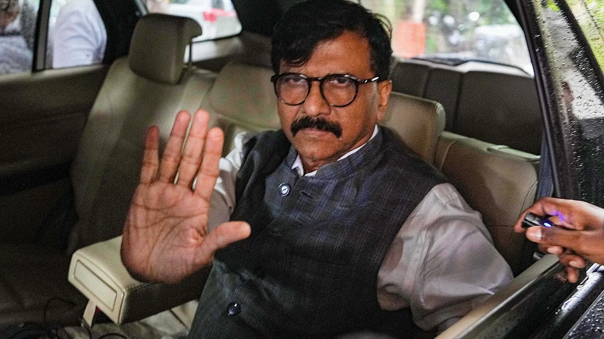 Shiv Sena (UBT) MP Sanjay Raut in Mumbai on 26 September (photo: PTI)