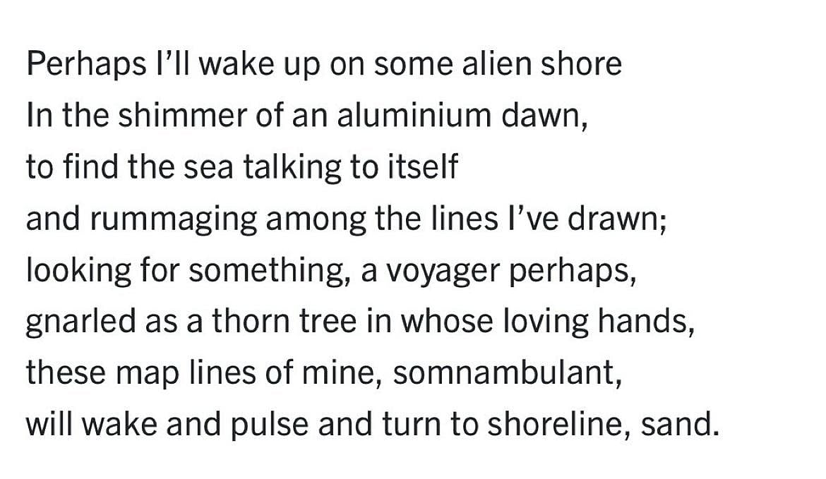 from Keki N. Daruwalla's 'Map-maker'