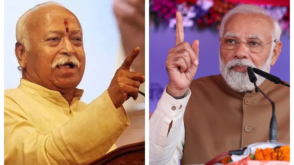 Mohan Bhagwat and Narendra Modi