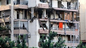 Part of the damage caused by the latest Israeli airstrikes (photo: IANS)