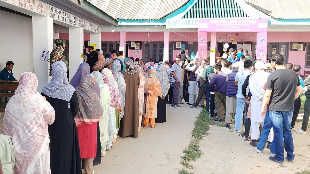 J&K Assembly polls: Voter queues at polling stations for final phase