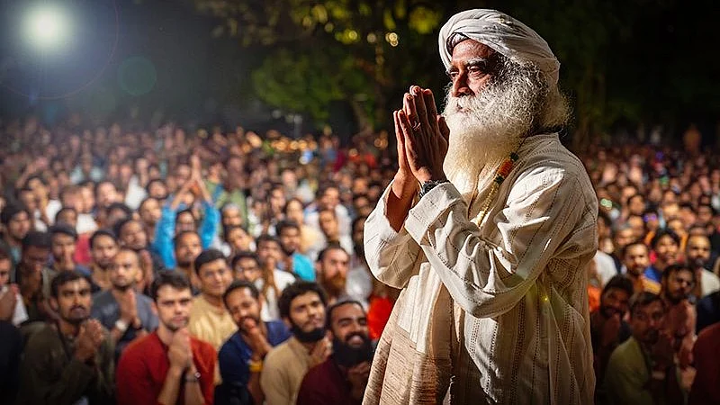 Sadhguru Jaggi Vasudev at an Isha Foundation event (photo: @SadhguruJV/X)