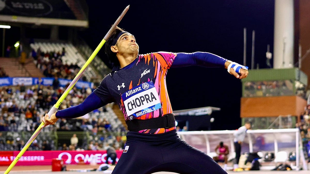 Neeraj Chopra in action in 2024 (photo: @Neeraj_chopra1/X)