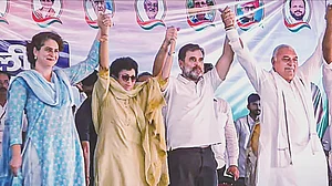 Exit polls give Congress majority in Haryana; edge to NC-Congress in J&K