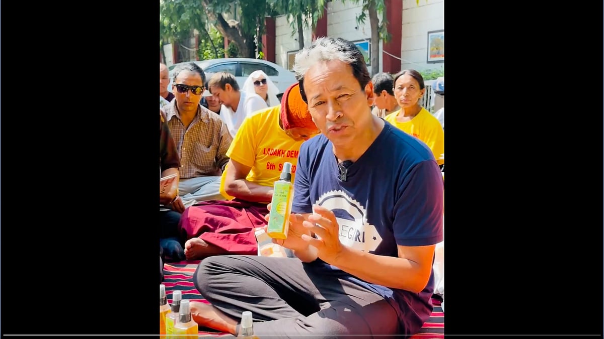 Sonam Wangchuk's fourth day of hunger strike at Ladakh Bhawan, Delhi